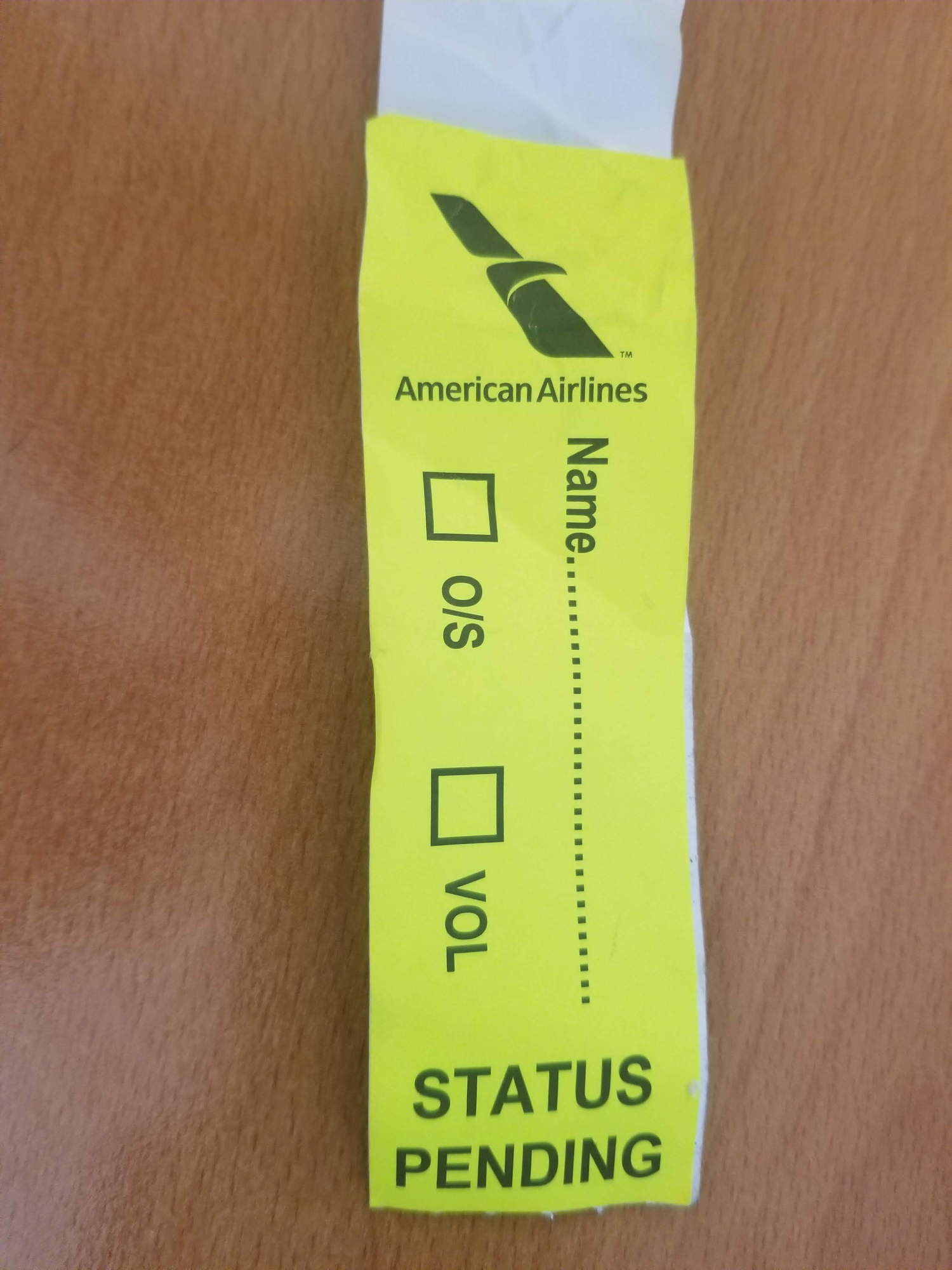 american airlines baggage tag number