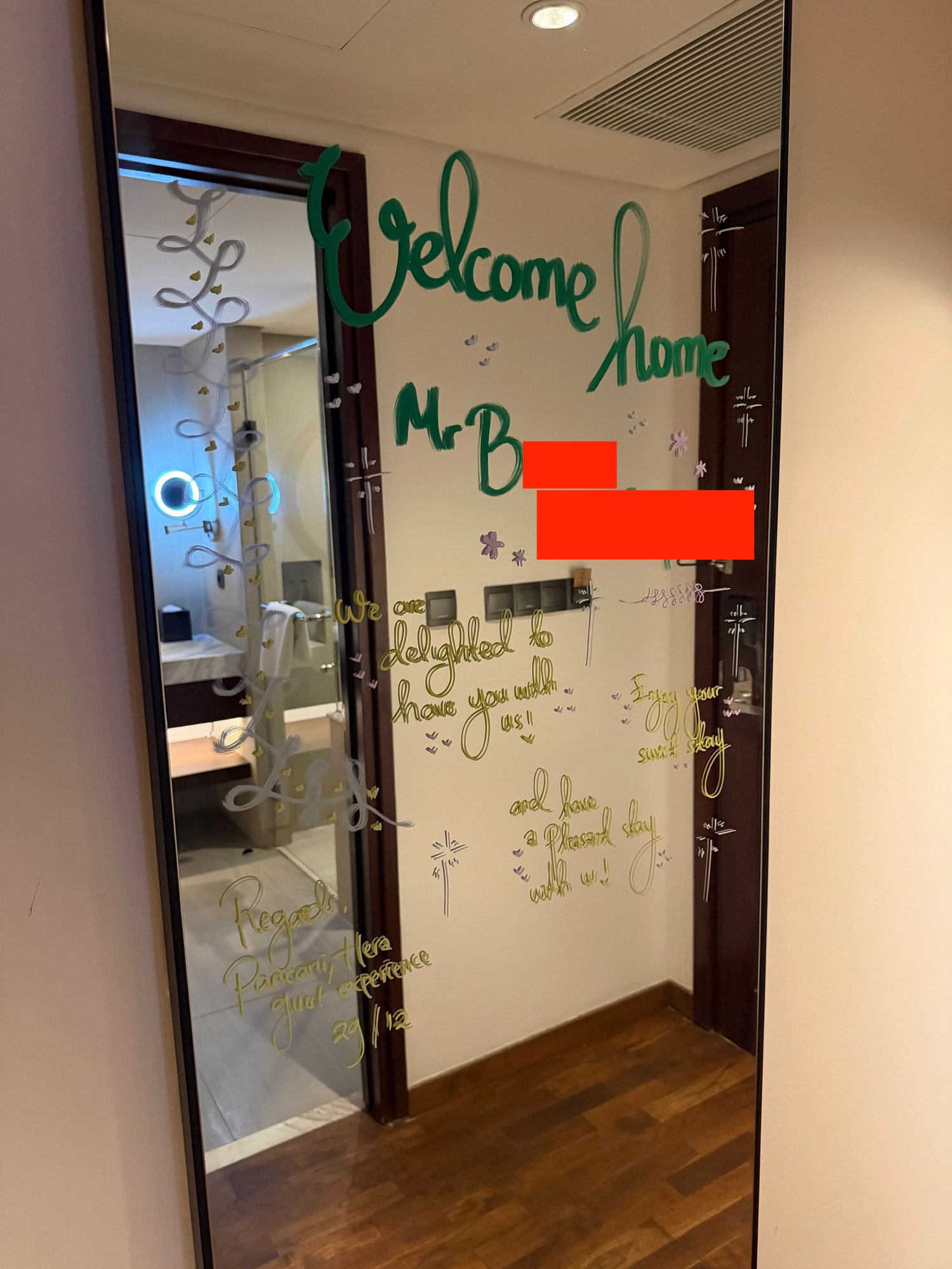Written on the mirror
