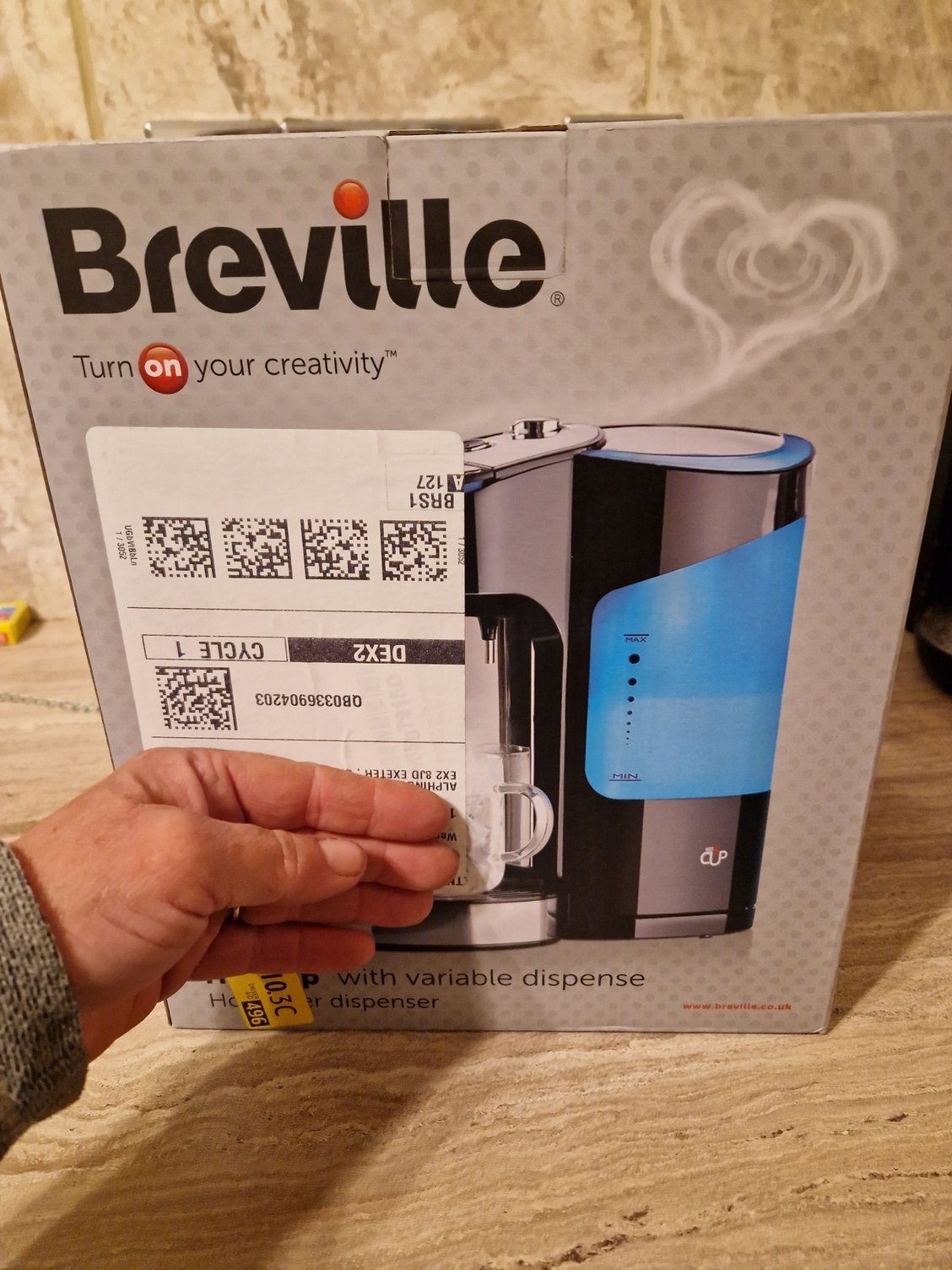 Breville Hot Cup VKJ318 Hot Water Dispenser - Black on OnBuy