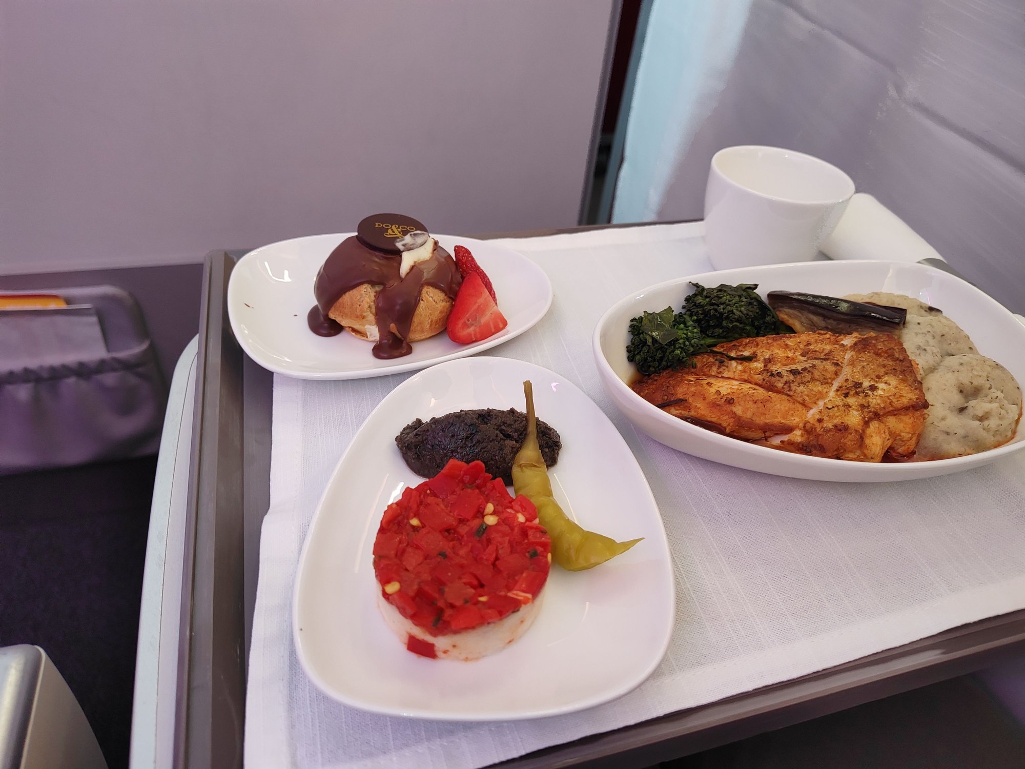 I went for the chicken.  The other option was Vegetarian 