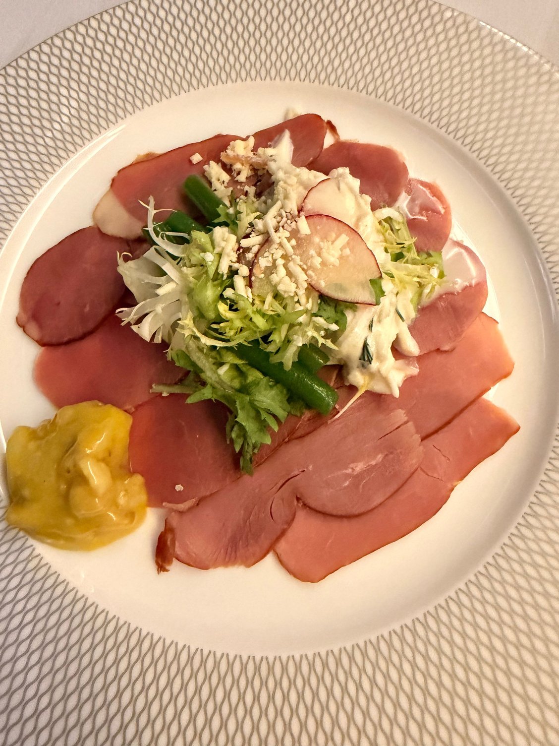 Took a second starter which less tasty. Smocked duck carpaccio.