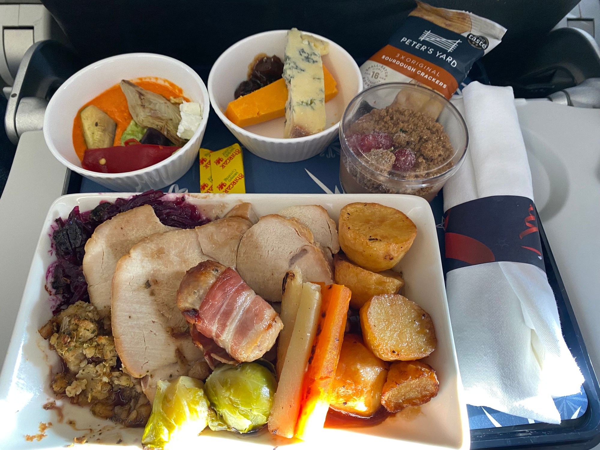LHR - OTP 5/12 - also consumed on the return leg 7/12. Enjoyed it, real meat unlike my work Xmas dinner.