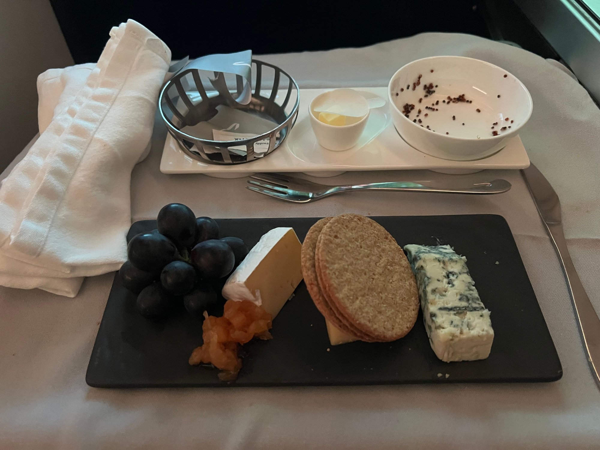 Cheeseboard. I also had the cheesecake (v good).