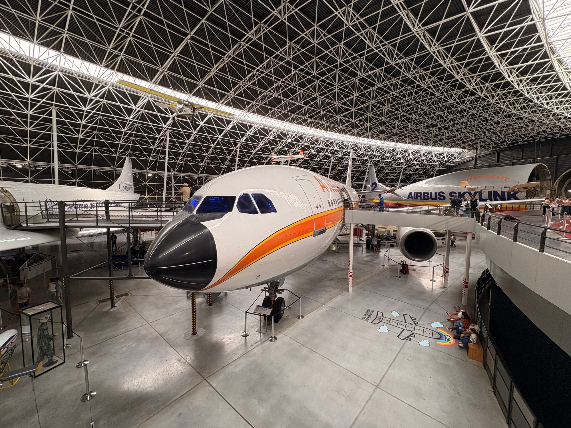 A300B with a lovely livery and the black radome.