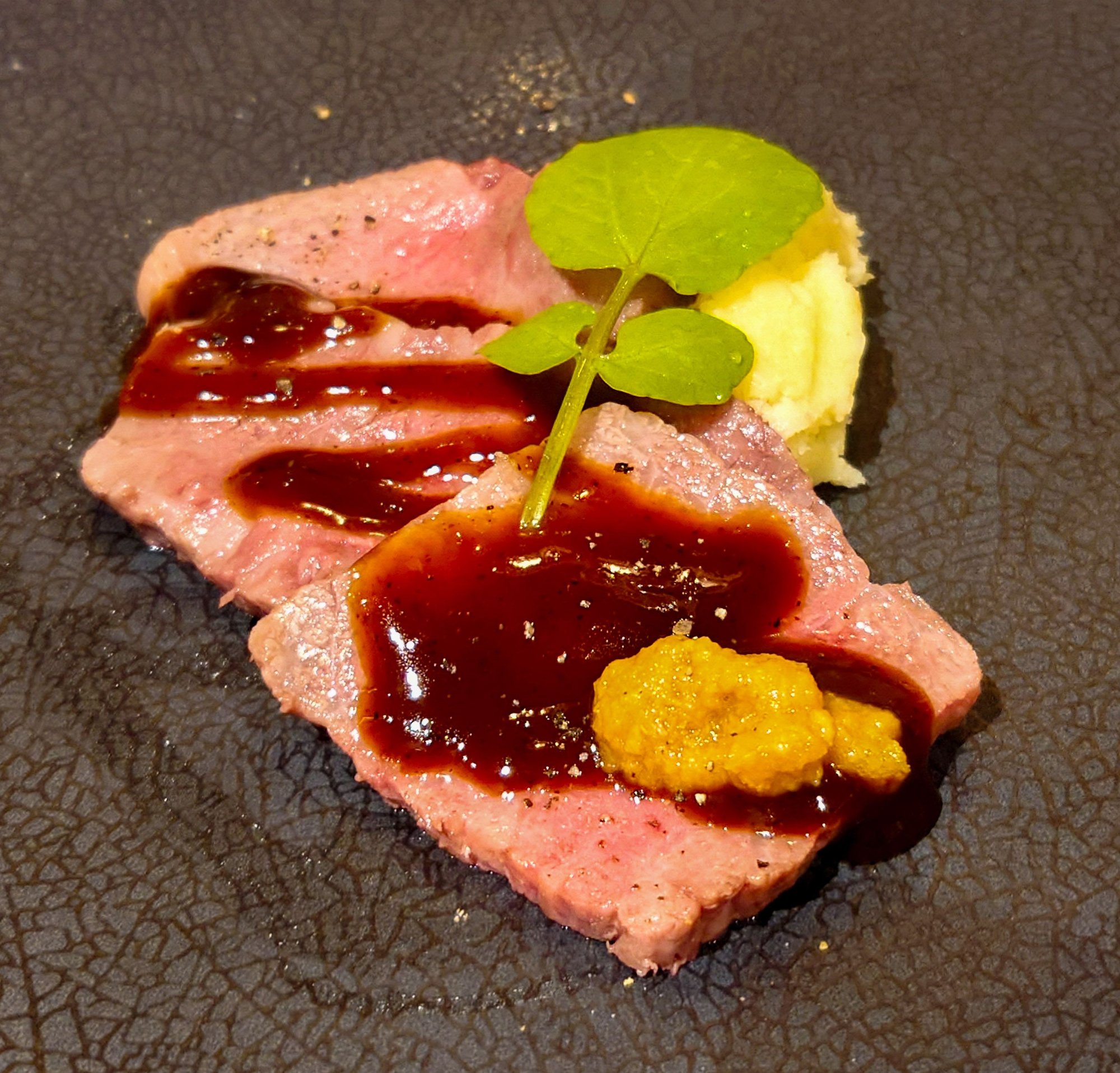 Slow cooked Hida Beef 