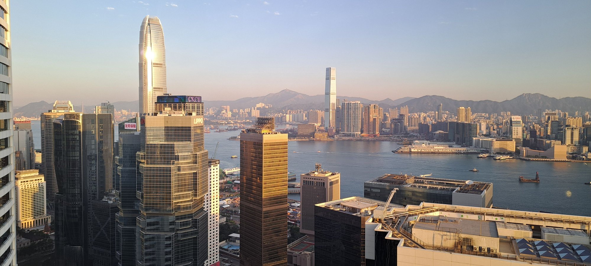 View from floor 57 conrad hong kong