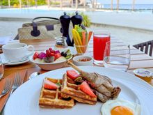 Duck confit and waffles