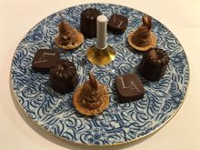 Petit fours  - canale , Montblanc , milk chocolate squares