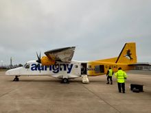 G-ETAC on the ramp at Guernsey