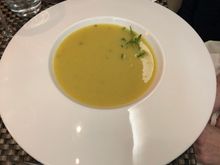 Corn chowder soup of the day