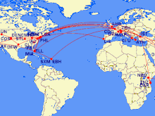 Routemap for the trip