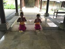 Dari greetings from a pair of girls from the village