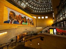 Union Station, bus terminal entrance. 