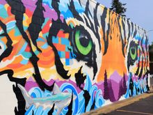 A completed mural