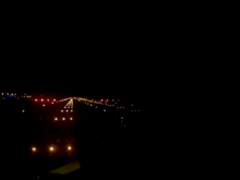 Lining up with the runway