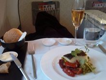 Premium food and service on Garuda