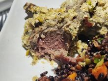 Lamb rack - Pleasantly surprised to see some pink inside