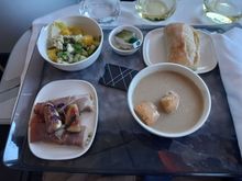 No complaints here, roll was warm again. Mushroom soup was tasty.