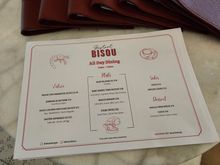 Bistrot Bisou menu