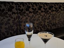 An espresso martini from the manned bar at BA GF T3