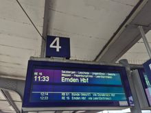 But this is my next train to Emden
