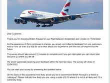 Asked to do a survey….