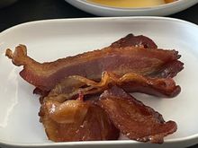 Maple glazed bacon