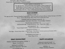 Paid breakfast menu - not the same for Bonvoy benefits. Note our Bonvoy pastry basket only came with 3 the first day, was otherwise 2 and one day the croissants seemed store bought and not of the same quality as the first day. Felt so cheap for such an upscale hotel. 