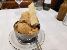Dulce de Leche Ice Cream for dessert, and a cappuccino afterward.
