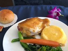 This was one of the better tasting first class menu I had.