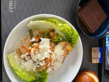 Lunch - chicken salad with pretzel roll and a chocolate cake. Lunch could have been bigger, the short short-haul flights (ie LON-MUC/ZRH/VIE) never have a substantial offering. Another pretzel roll later I was temporarily satisfied