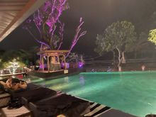 Pool in front of the beach 