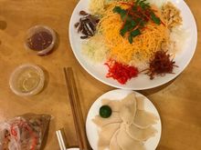 Vegetarian yusheng 