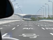Same traffic situation as my taxi approaches PVG
