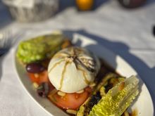 Burrata tomato carpaccio