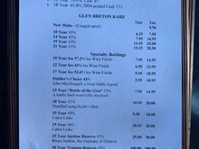 whiskey tasting menu

