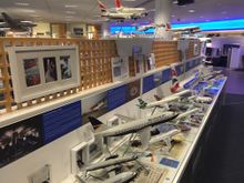 Models of historic BA planes. 