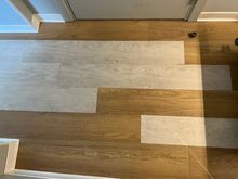 Floor in the renovated room.