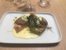 Arctic char with orange hollandaise 