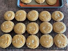 Salted caramel cookies. Great for the teeth! 