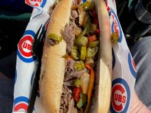 Italian beef at the game!
