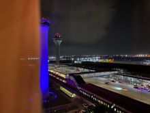 Night view from the Hilton O’Hare