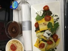 I was able to grab this photo of what others in Club were being served.