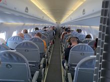 Fco-Hel today. No lounge and same queue in fast track security as in regular one. Except rear toilet use and face masks nothing unusual on this one. 