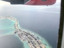Original island and some land villas being built