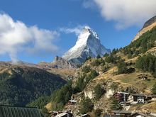 From the bathroom window of The Grand Hotel Zermatterhof 