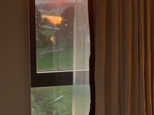 Sunset View from the Room (River and Airport)