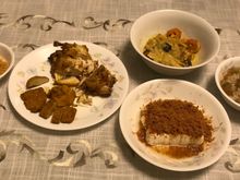 Ours was a mix of take out and home cooked