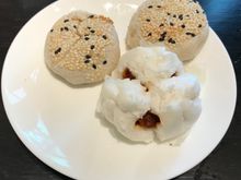 Cha siu pao and radish puff 
