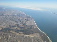 View of the far southern California/northern Baja California Coast
